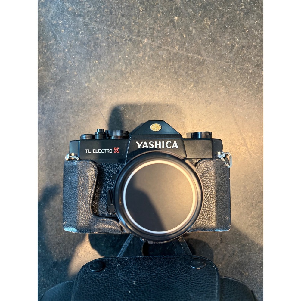 Yashica TL Electro X 35mm SLR Film Camera with Yashinon-DS 50mm f1.4 Lens Case